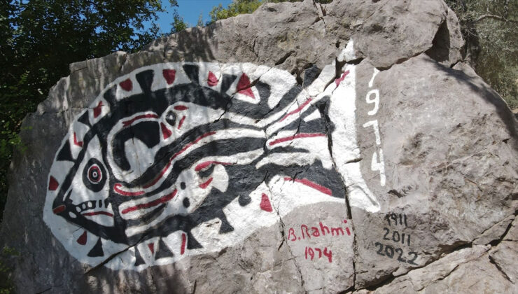 Muğla’da Bedri Rahmi’nin çizdiği balık figürü koyun simgesi oldu