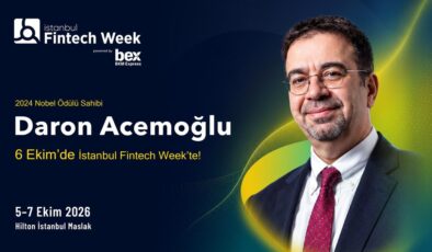 Nobel ödüllü Daron Acemoğlu, 6 Ekim’de İstanbul Fintech Week sahnesinde