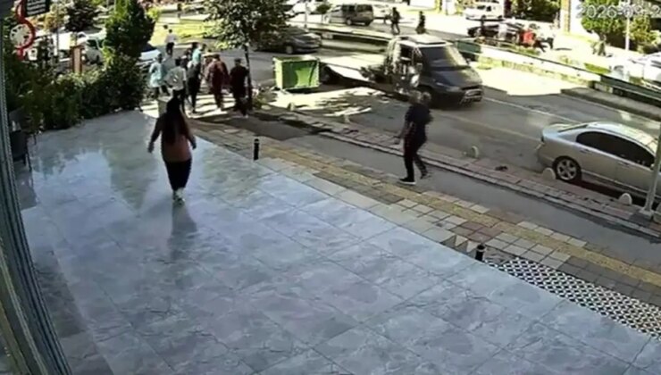 Ölümden saniyelerle kurtuldu: O anlar kamerada