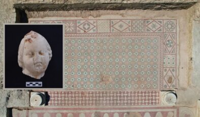 Pompeiopolis’te büyük keşif: 2 bin yıllık Eros başı ve 105 metrekarelik mozaik
