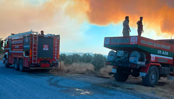 Soma’da orman yangını kontrol altına alındı: Otoyol yeniden trafiğe açıldı