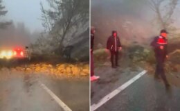 Uludağ yolunda heyelan oluştu: Karayolları ekipleri ulaşıma açtı