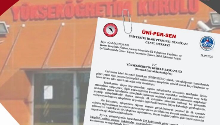 ÜNİPERSEN’den YÖK’e becayiş çağrısı: ‘Mağduriyetler giderilsin’