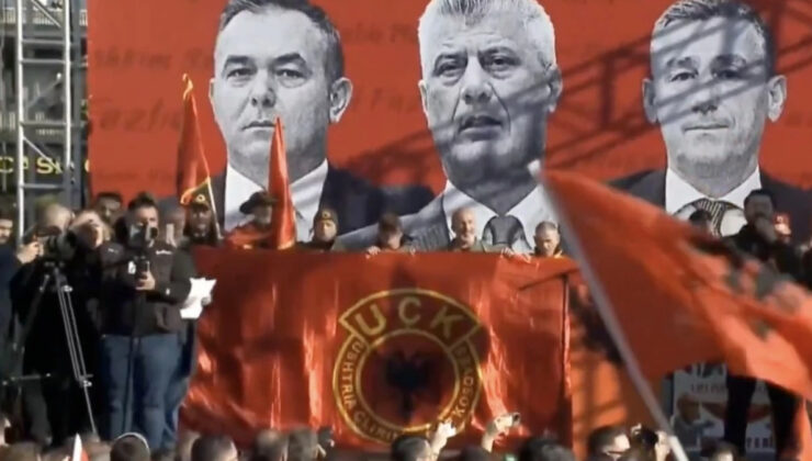 Üsküp’te UÇK komutanlarının Lahey’de savaş suçlusu olarak mahkum edilmesi protesto edildi