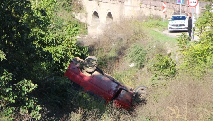 Amasya’da faciadan dönüldü… Minibüs dereye uçtu: 9 yaralı