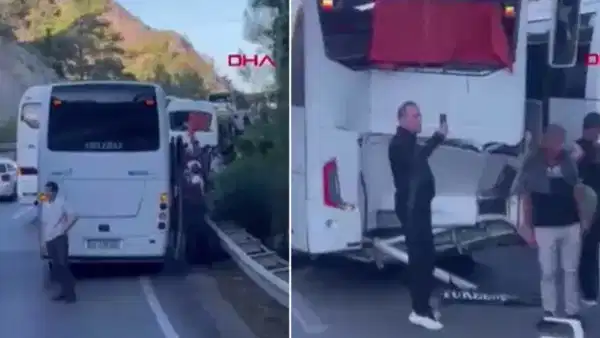 Antalya’da tur midibüsü ile 2 otobüs çarpıştı: Yaralılar var!