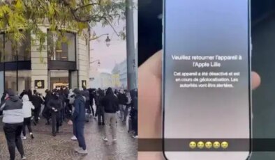 Apple mağazasını yağmaladılar, telefonları açınca şoke oldular