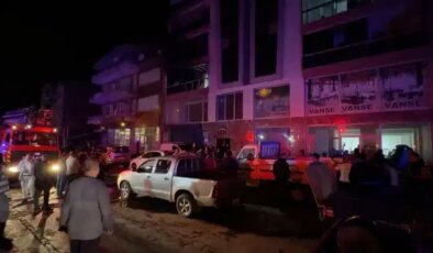 Aydın’da 9 katlı binada yangın: 5 kişi dumandan etkilendi