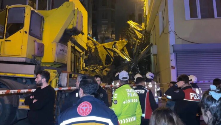 Beyoğlu’nda 5 katlı bina gece yarısı çöktü: Facianın eşiğinden dönüldü