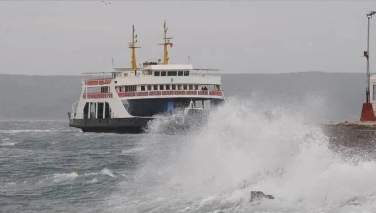 Çanakkale’de feribot seferleri iptal edildi