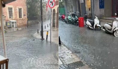 Çanakkale’de sağanak etkili oldu: Yollar göle döndü!