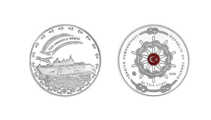 Darphane, TCG Anadolu için 3 bin adet hatıra parası bastı