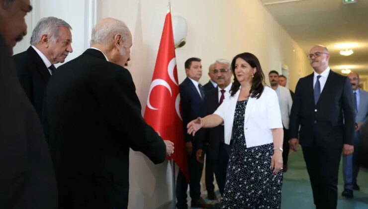 DEM Parti İmralı heyeti Devlet Bahçeli’yle görüştü