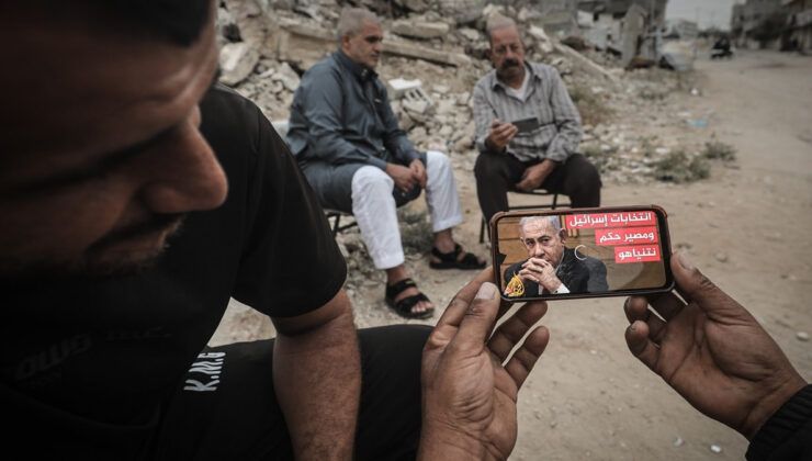 Gazze’deki Filistinliler, İsrail seçimlerini takip etti