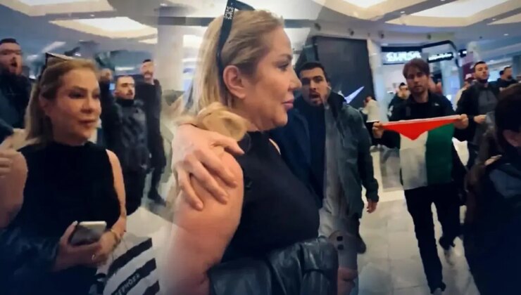 İstinyePark’ta ‘İsrail’ gerginliği: Klodya Medina’yı protesto ettiler!