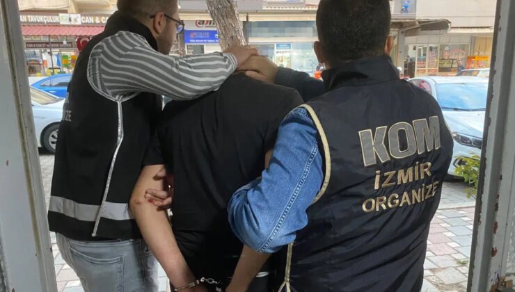 İzmir’de 19 yıl 9 ay hapis cezası bulunan firari yakalandı