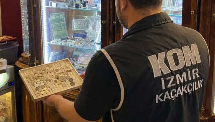 İzmir’de 672 sikke ele geçirildi