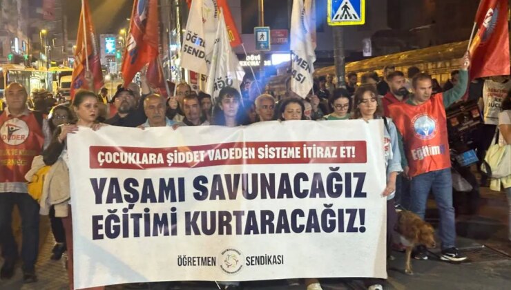 Kadıköy’de okul saldırıları protesto edildi: ‘Eğitimi kaderine terk etmeyeceğiz’