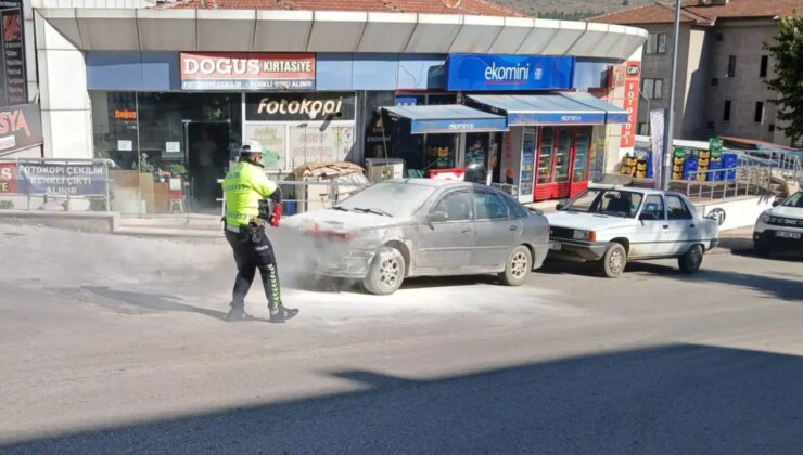 KPSS’ye girdi: Sınav sırasında otomobili yandı