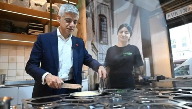 Londra Belediye Başkanı Khan, Türk restoranında künefe yaptı