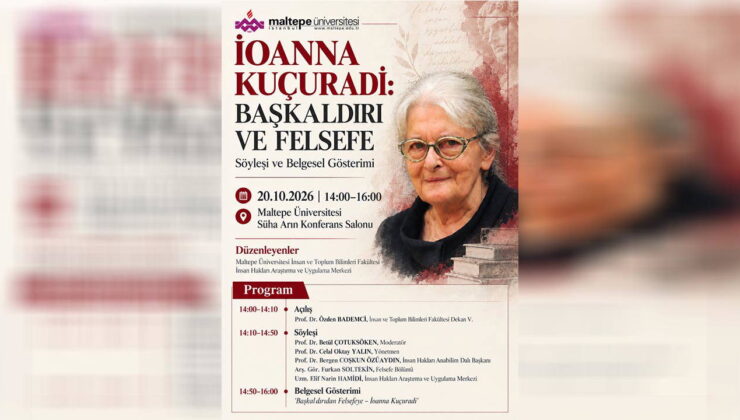 Maltepe’de İoanna Kuçuradi söyleşisi