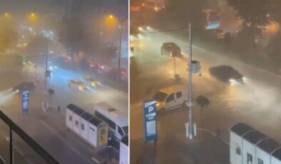 Mardin’de sağanak yağış etkili oldu: Cadde ve sokakları su bastı