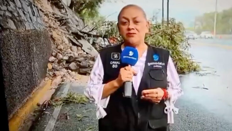 Meksika’da canlı yayında kaza: Haber ekibine kamyonet çarptı