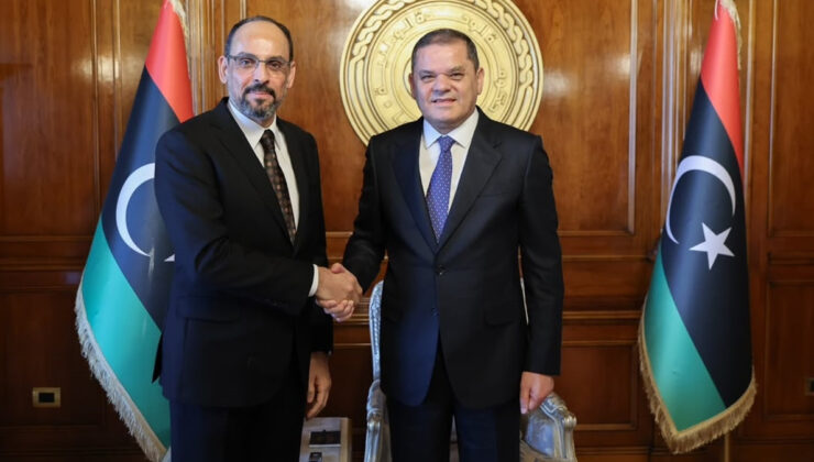 MİT Başkanı İbrahim Kalın, Abdulhamid Dibeybe ile Libya’nın birliğini görüştü