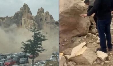 Son Dakika… Kapadokya’da peribacası çöktü: 2 kişi yaşamını yitirdi!