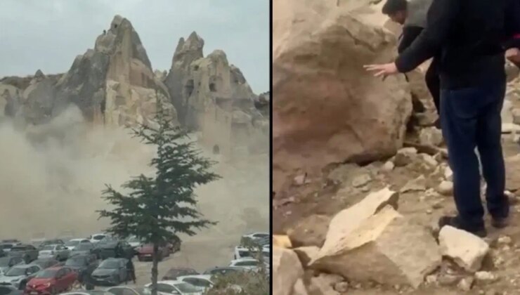 Son Dakika… Kapadokya’da peribacası çöktü: 2 kişi yaşamını yitirdi!