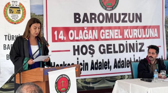 Tunceli Barosu’nun yeni başkanı Dilan Torun oldu