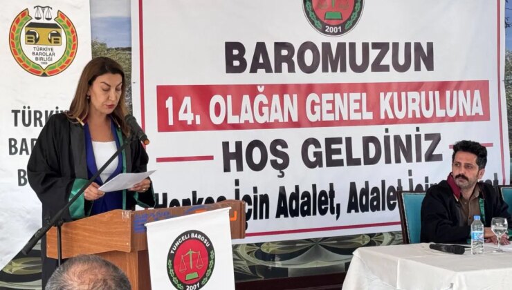Tunceli Barosu’nun yeni başkanı Dilan Torun oldu
