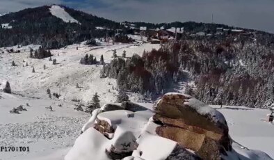 Uludağ’da kar kalınlığı 20 santimetreye ulaştı