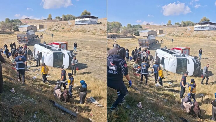 Van’da TIR ile yolcu minibüsü çarpıştı: 1’i ağır, 11 yaralı