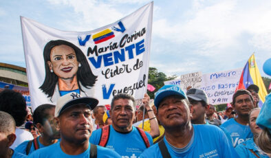 Venezuela’da Machado mitingi