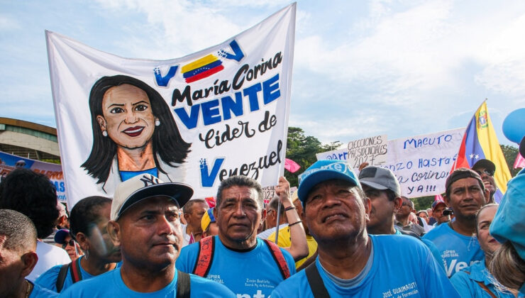Venezuela’da Machado mitingi